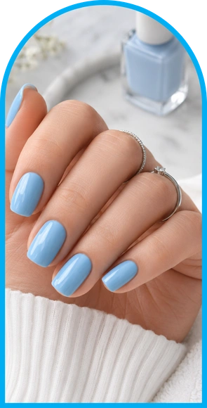 Elegant manicure and serene decor